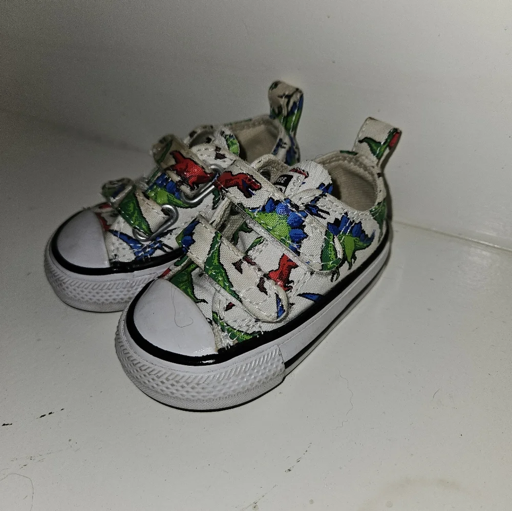 Converse Baby Toddler Size 2 Dinosaur Chucks